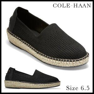 Cole Haan Cloudfeel Espadrille black, sz 6.5, Great condition!